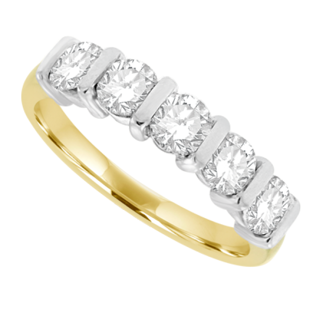 Bar set hot sale eternity ring