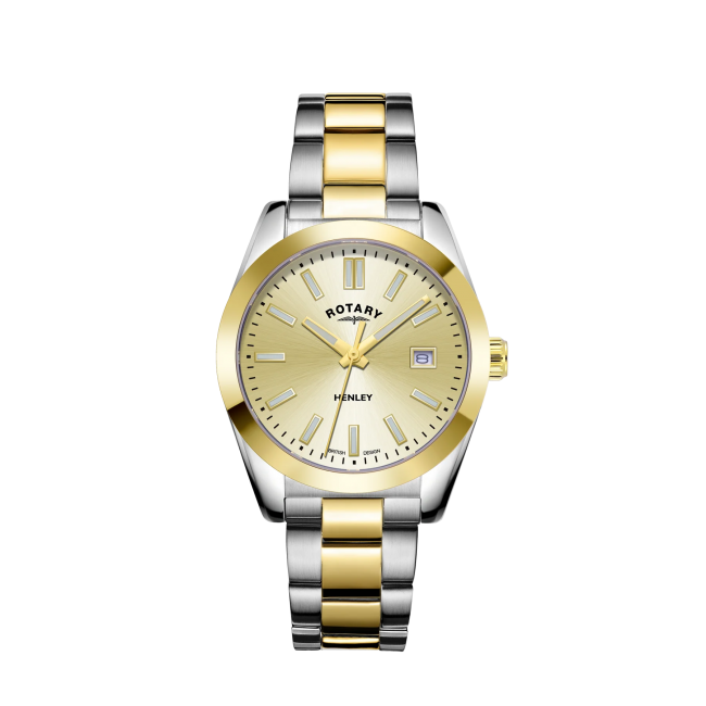 Rotary ladies 2025 two tone watch